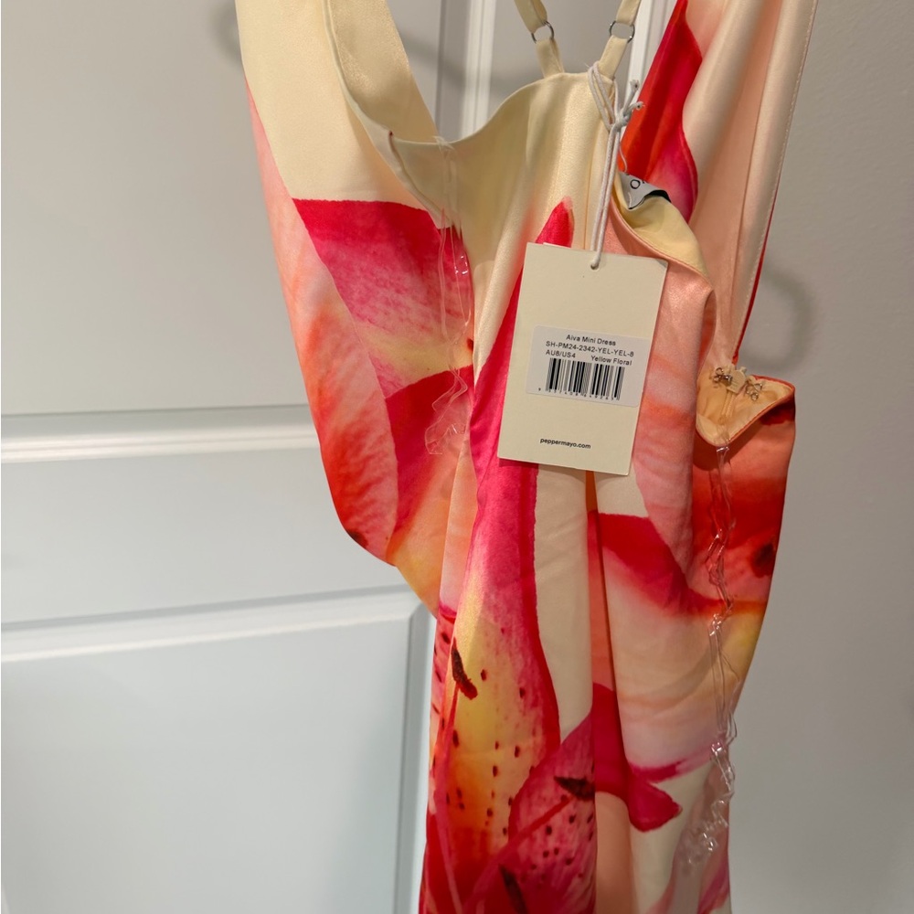 Peppermayo Red and Cream Mini Dress